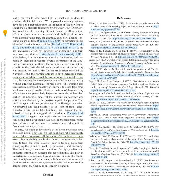 Fake news en herhaling doet geloven 3